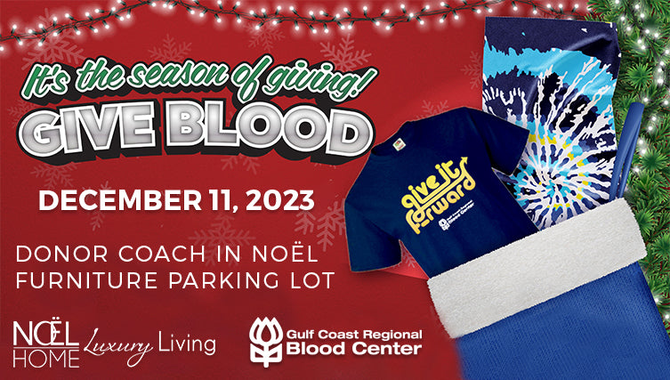 Noël Furniture Blood Drive – December 11th! 2PM - 5:30PM