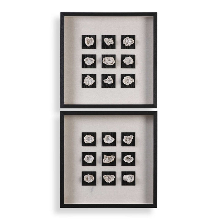 Geode - Linen Shadow Box - Black