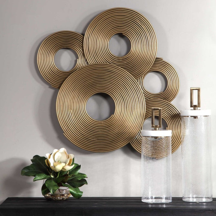 Ahmet - Rings Wall Decor - Gold