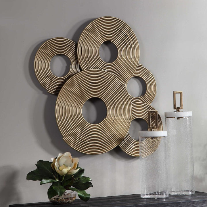 Ahmet - Rings Wall Decor - Gold