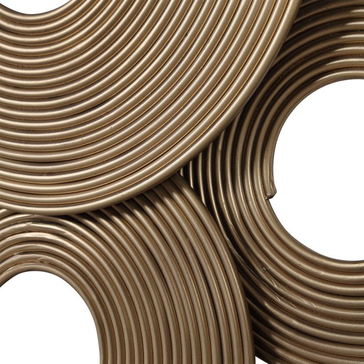 Ahmet - Rings Wall Decor - Gold