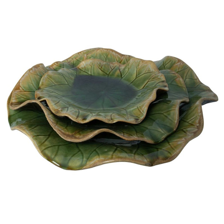 Abella - Ceramic Wall Decor (Set of 3) - Green
