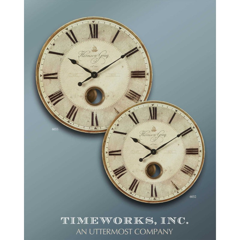Harrison Gray - 23" Clock - Beige