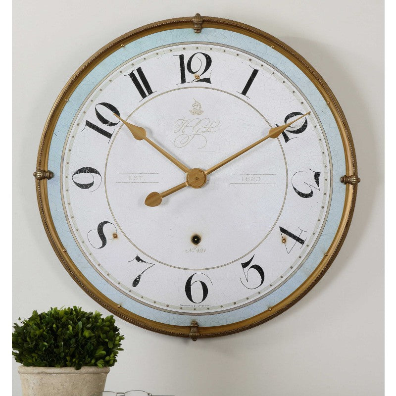Torriana - Wall Clock - Gold
