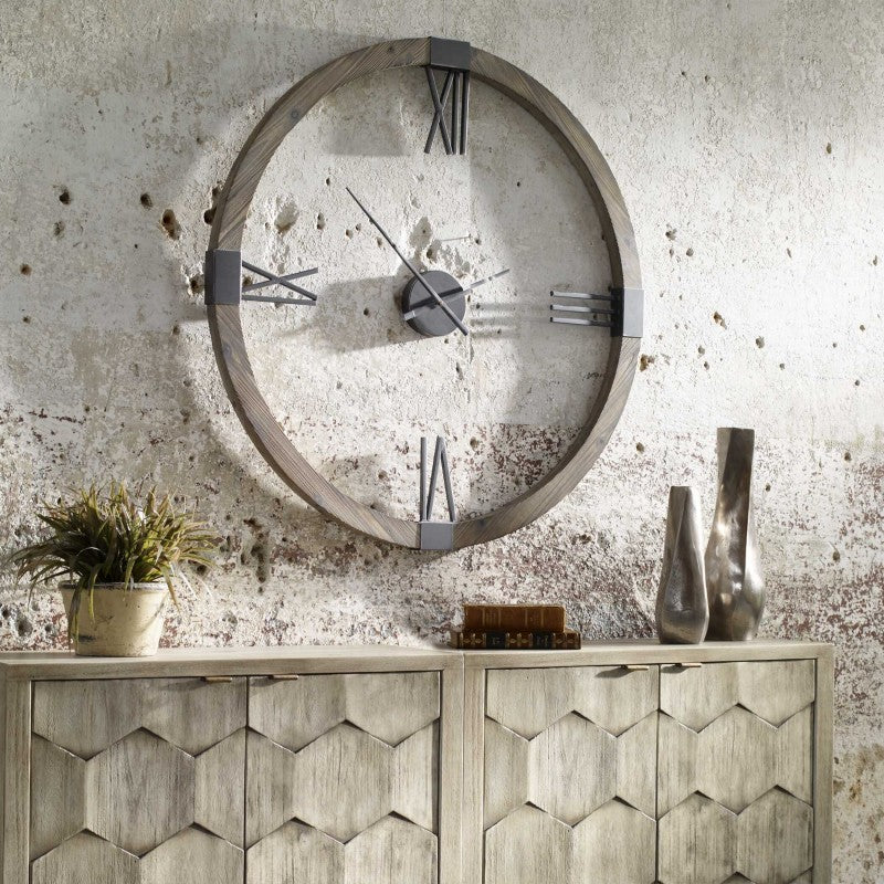 Marcelo - Modern Wall Clock - Light Brown
