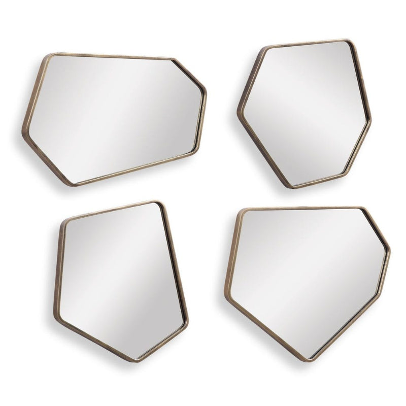 Linneah - Modern Mirrors (Set of 4) - Gold