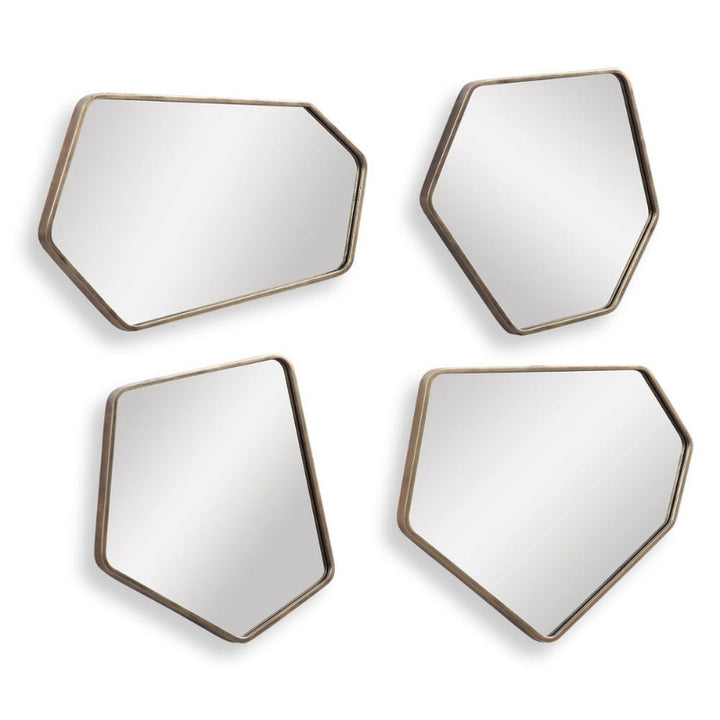 Linneah - Modern Mirrors (Set of 4) - Gold