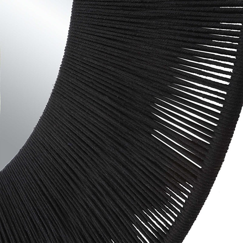 Sailor's Knot - Round Mirror - Black