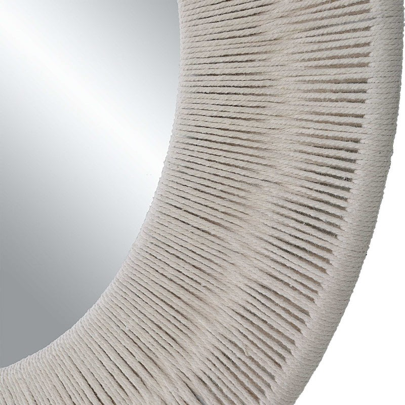 Sailor's Knot - Small Round Mirror - White