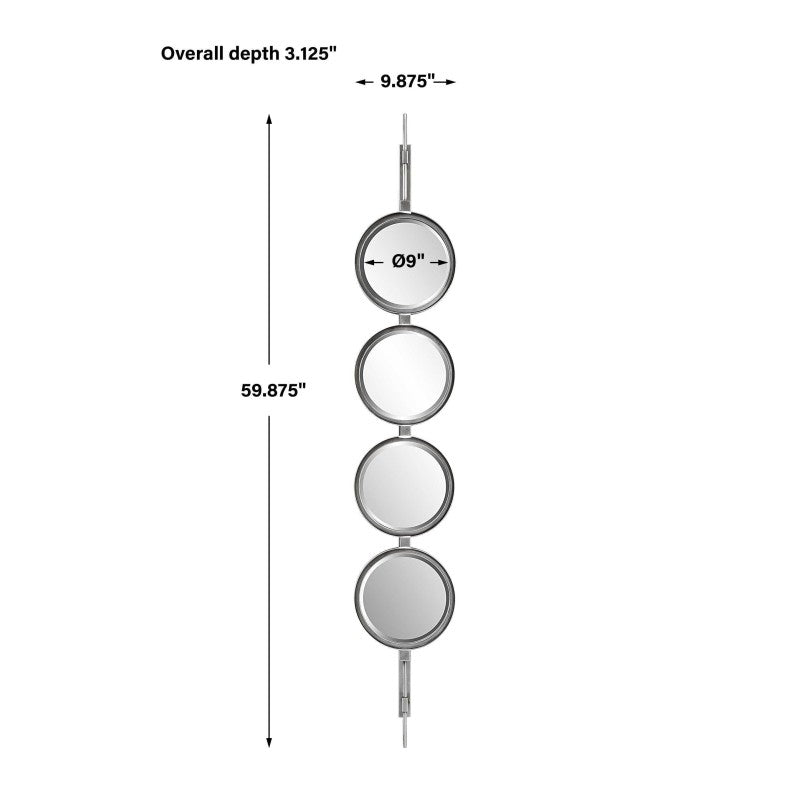 Button - Mirror - Gray