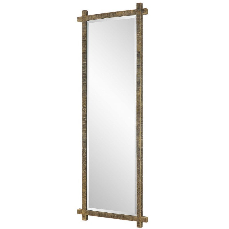 Abanu - Ribbed Gold Dressing Mirror