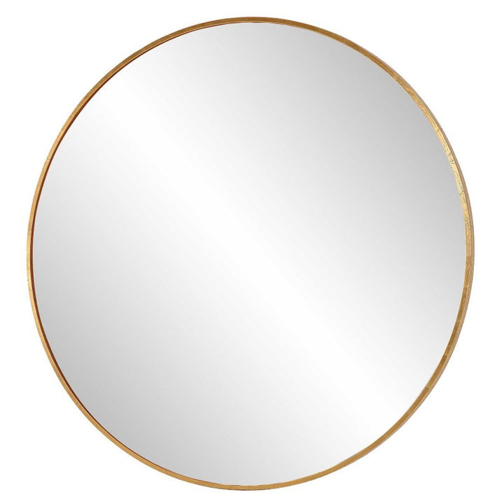Junius - Large Round Mirror - Gold