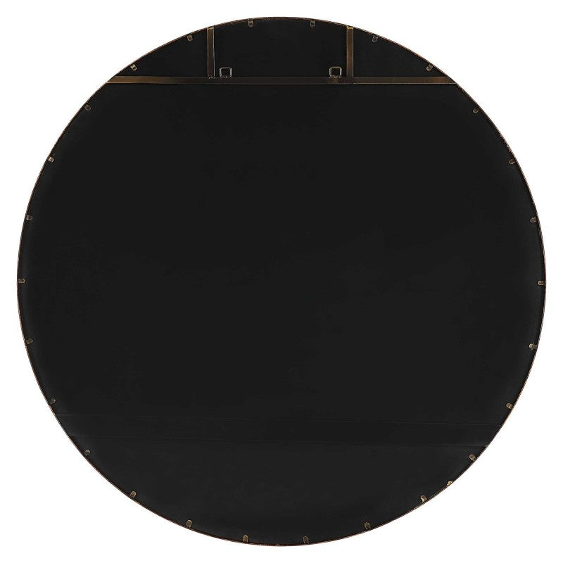 Junius - Large Round Mirror - Gold