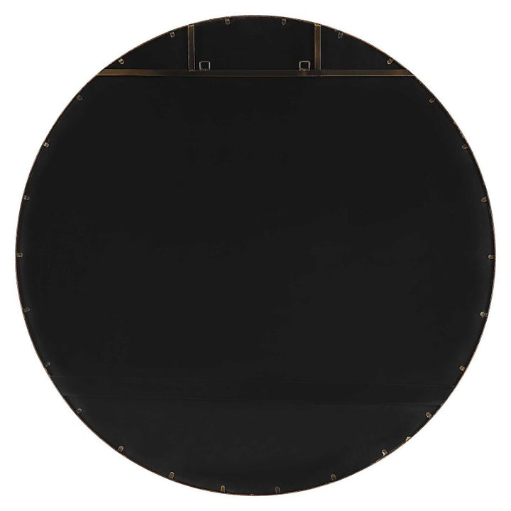 Junius - Large Round Mirror - Gold
