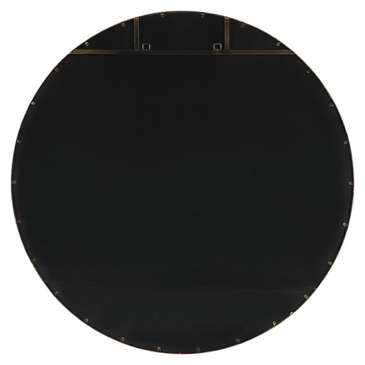 Junius - Large Round Mirror - Gold