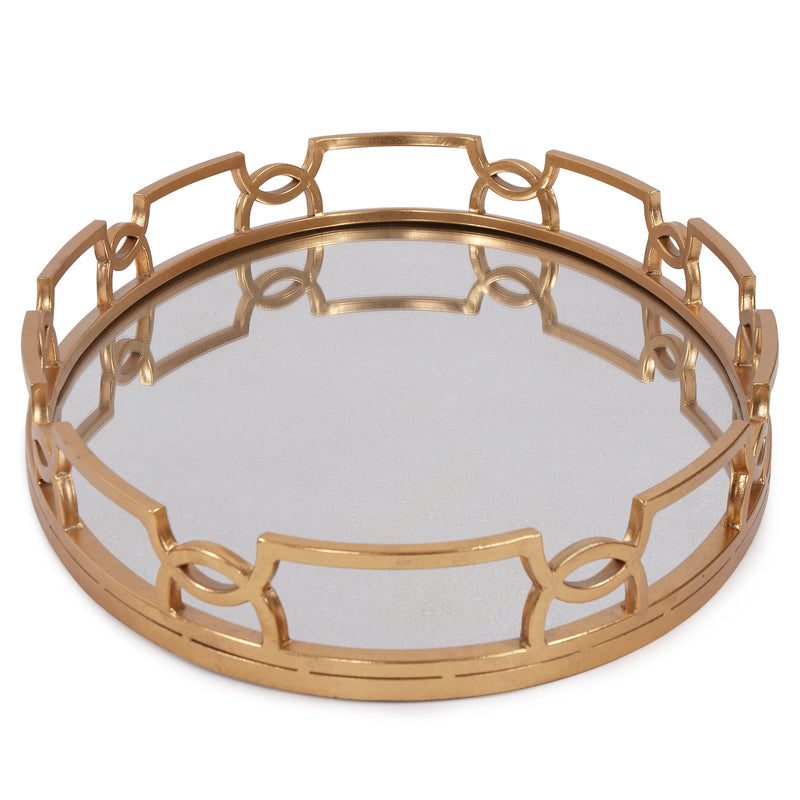 Bright Gold Metal Tray