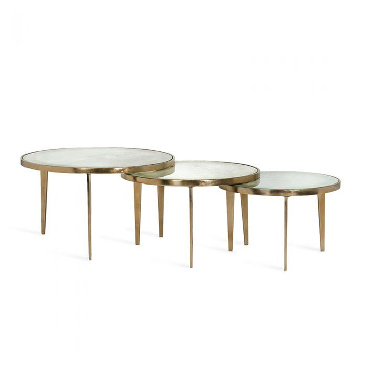 Jan Circular Bunching Tables - Taupe/ Gr