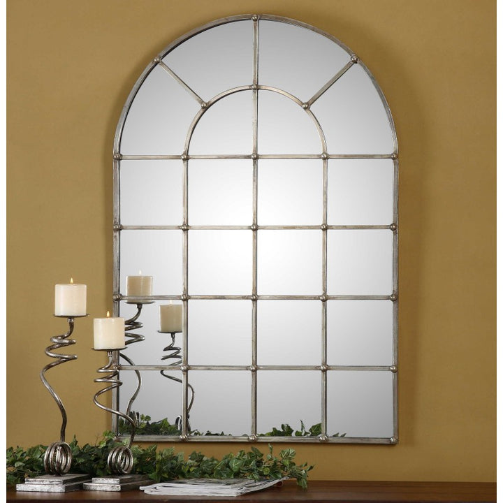 Barwell Arch - Window Mirror - Pearl Silver