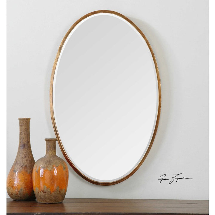 Herleva - Oval Mirror - Gold