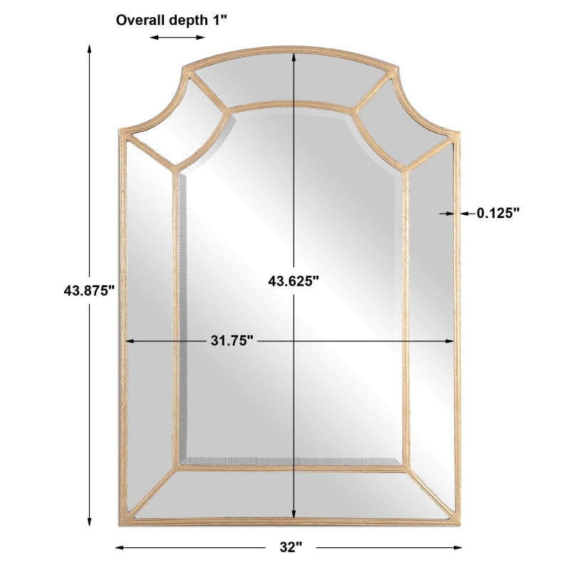Francoli - Arch Mirror - Gold