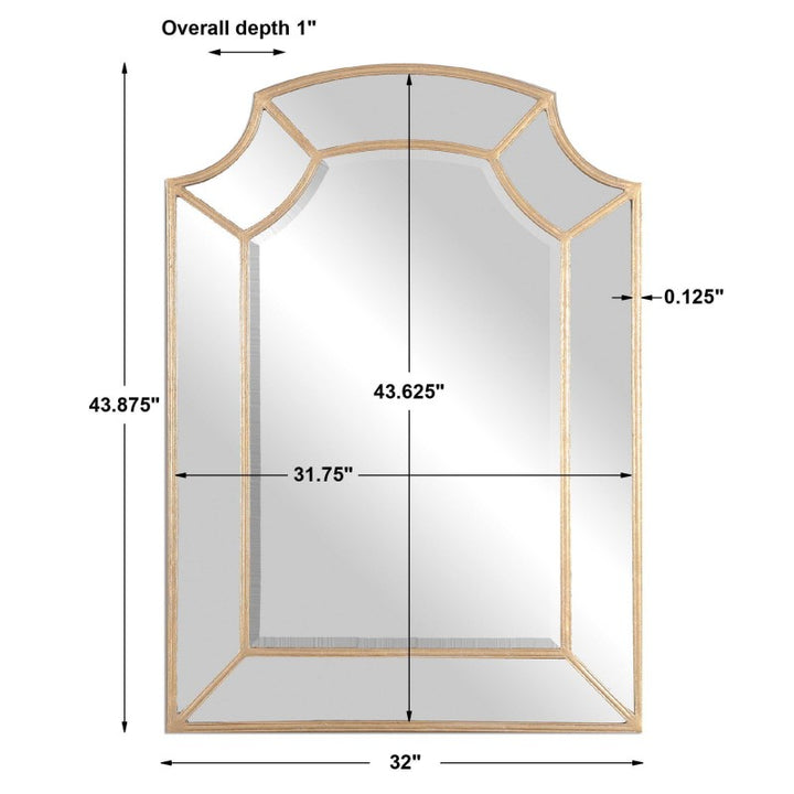 Francoli - Arch Mirror - Gold