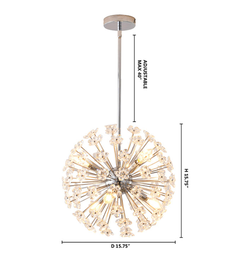 ZP191C16CH Six Light Chandelier