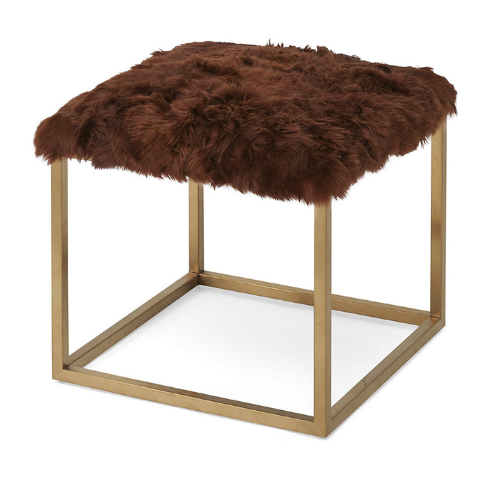 Lark Brass Ottoman