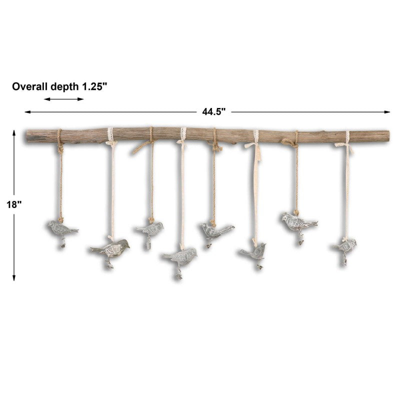 Birds On A Branch - Wall Art - Light Brown