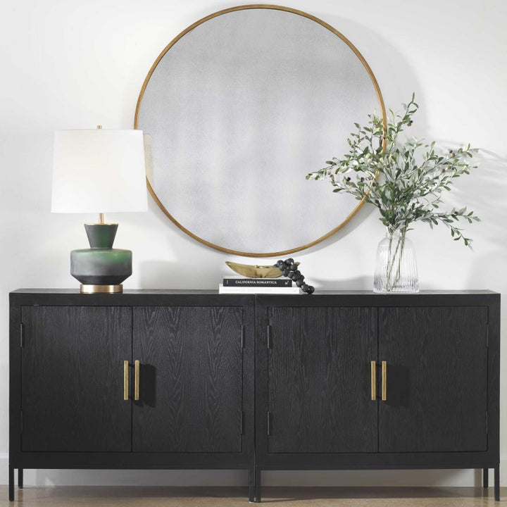 Junius - Round Mirror - Gold