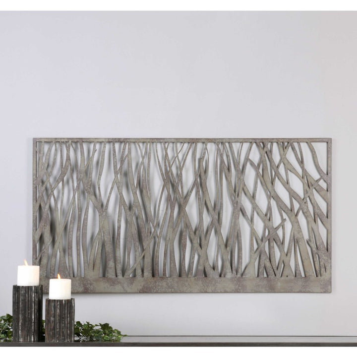 Amadahy - Metal Wall Art - Pearl Silver