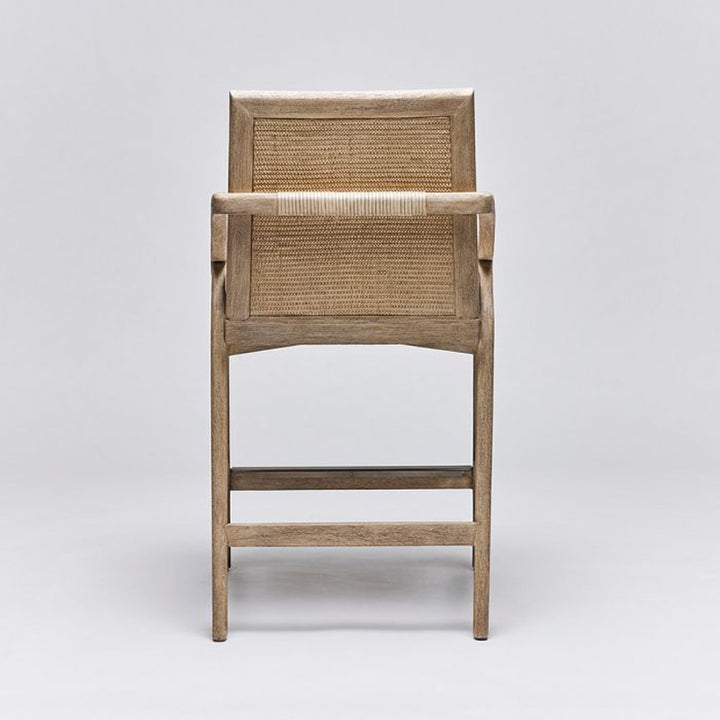 Delray Counter Stool - White Ceruse