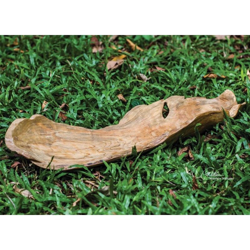 Teak - Leaf Bowl - Light Brown