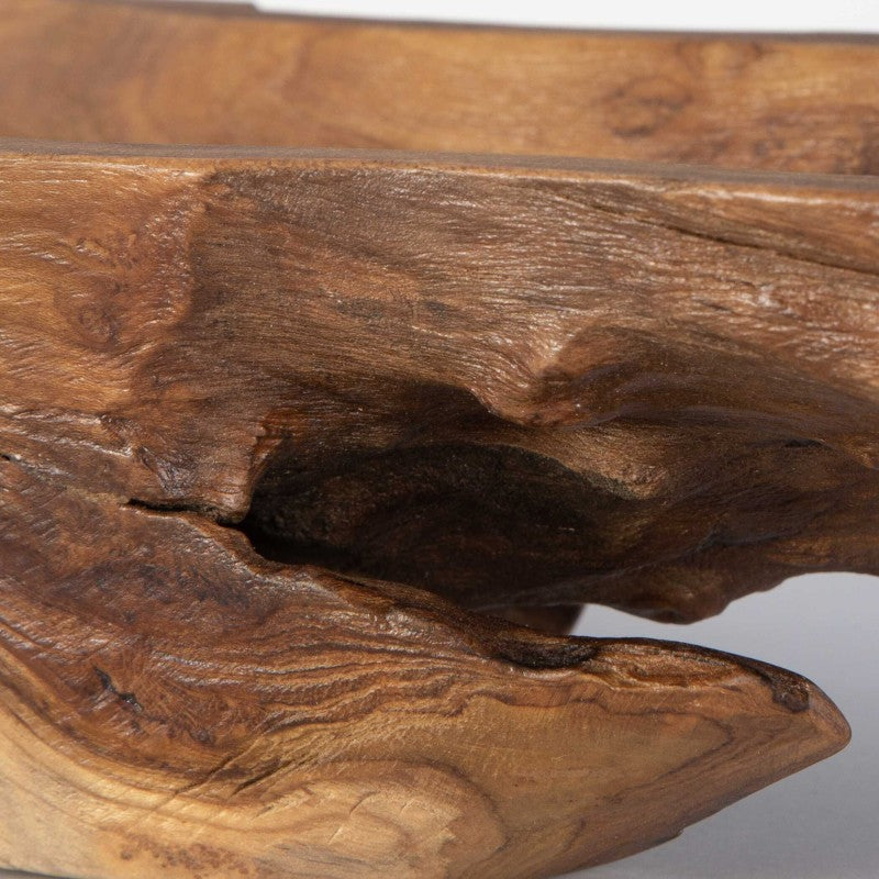 Teak - Leaf Bowl - Light Brown