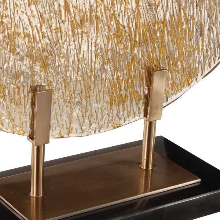 Layan - Art Glass Charger - Gold