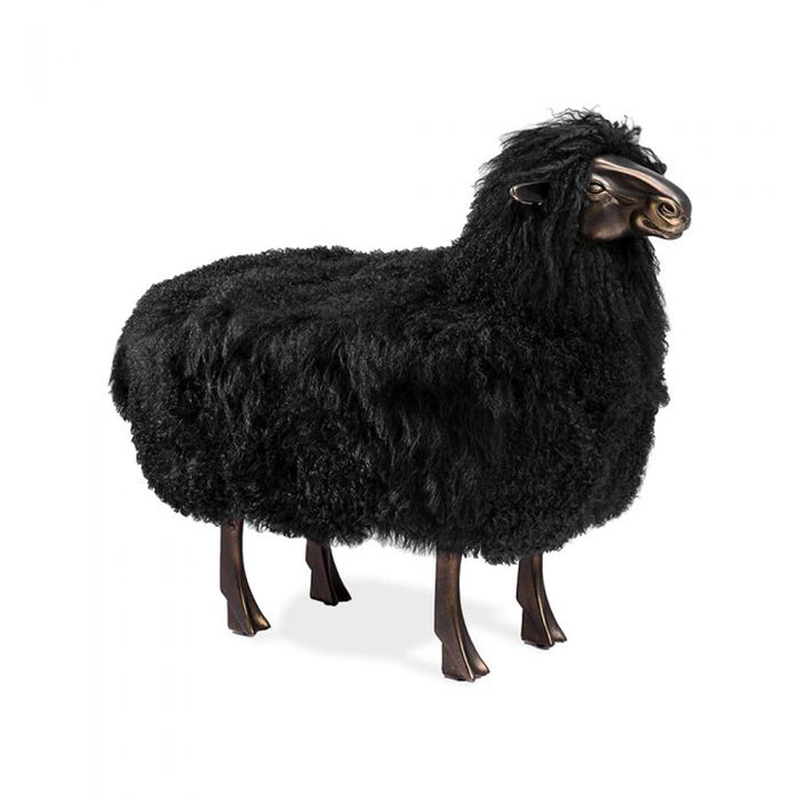 Leon Sheep Sculpture - Black