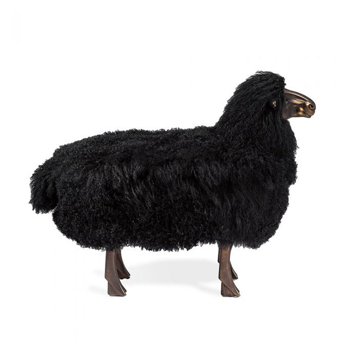 Leon Sheep Sculpture - Black