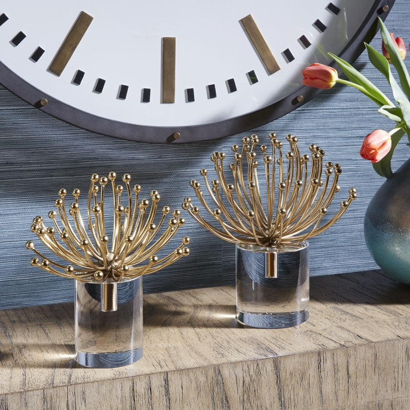 Aga - Modern Sculptures (Set of 2) - Gold