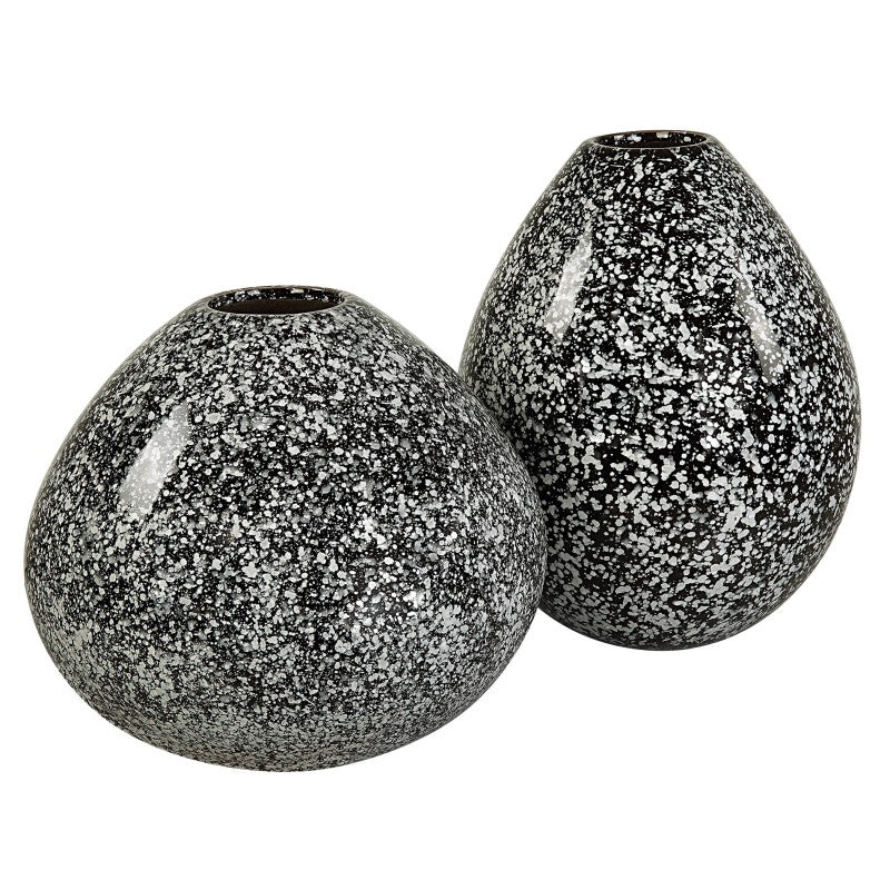 Cosmic - Black & White Vases (Set of 2) - Black