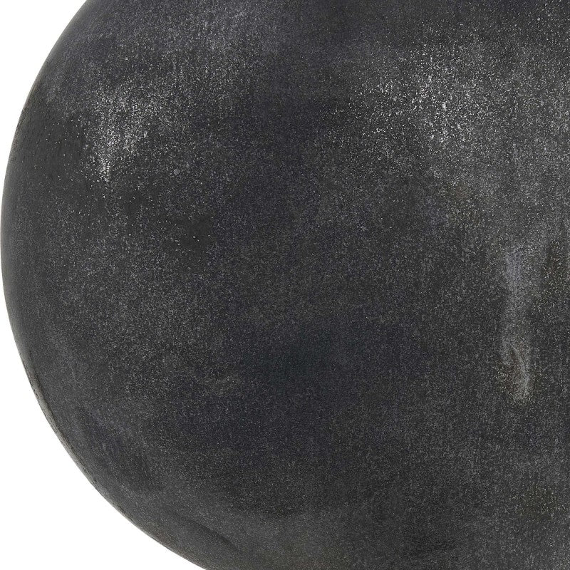 Charcoal Bloom - Indoor-Outdoor Vases (Set of 3) - Black / Gray