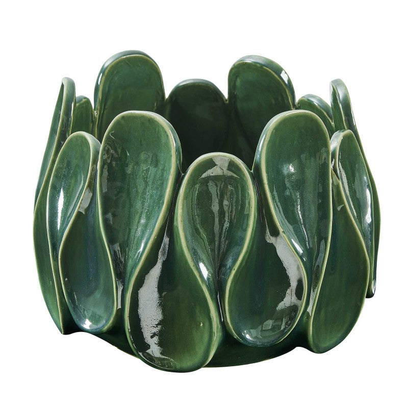 Petal Pinch - Indoor-Outdoor Bowl - Green