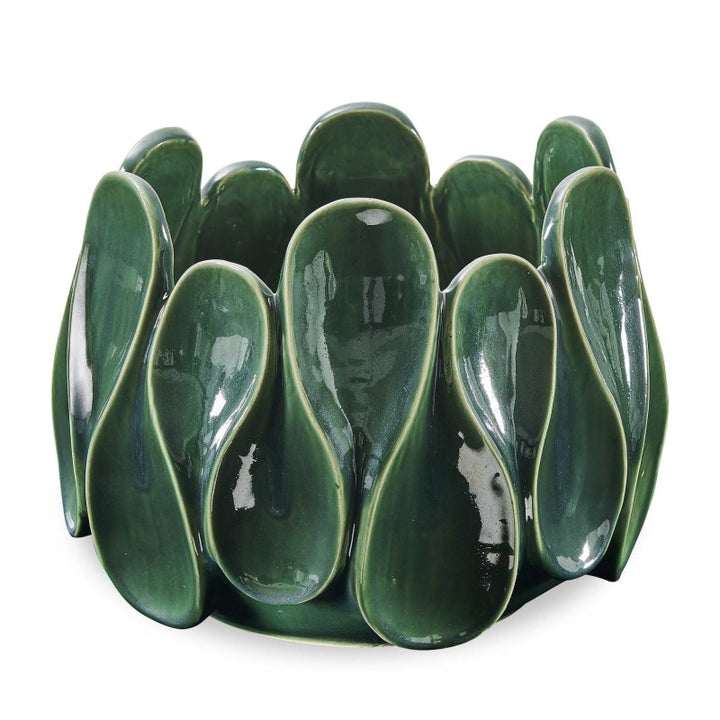 Petal Pinch - Indoor-Outdoor Bowl - Green
