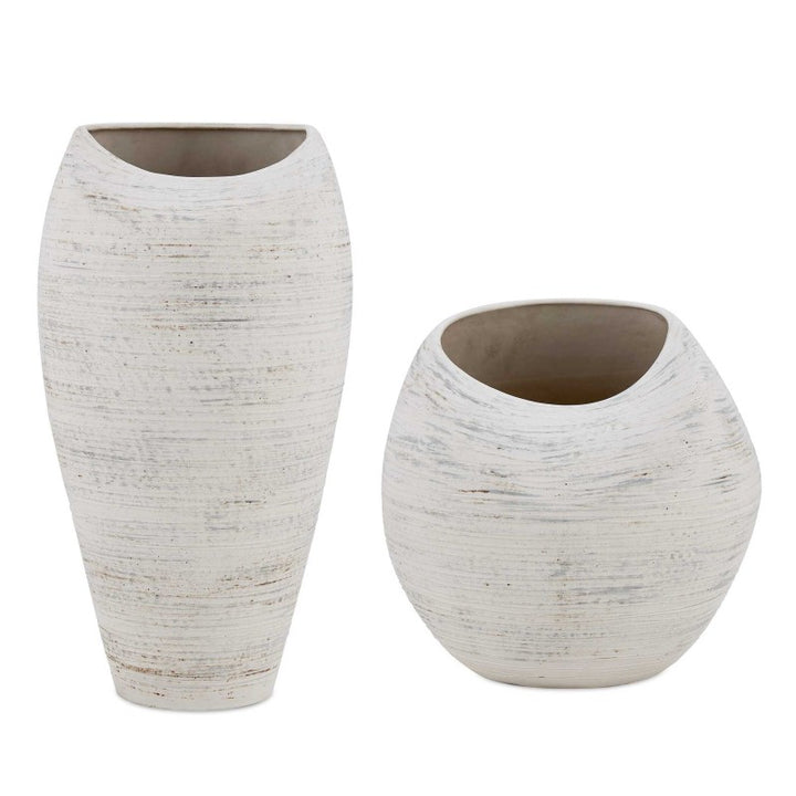 Inara - Indoor-Outdoor Vases (Set of 2) - White