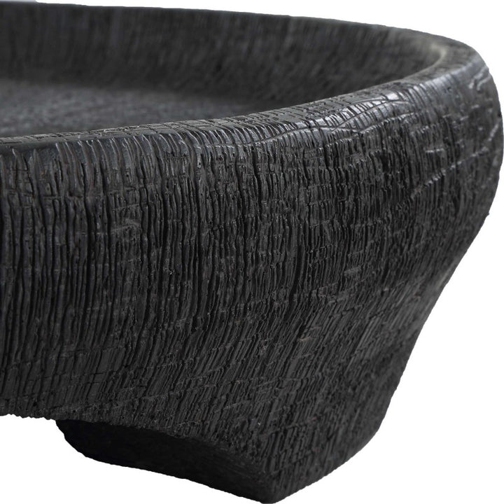 Resonance - Indoor-Outdoor Resin Bowl - Black