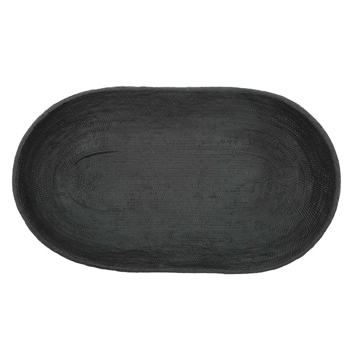 Ember - Weave Indoor-Outdoor Oblong Bowl - Black