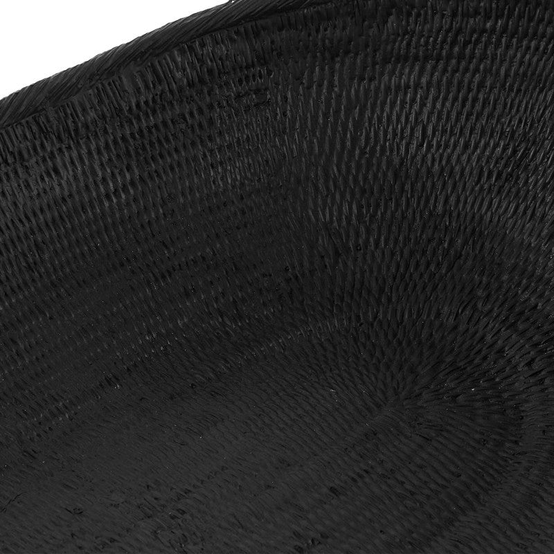 Ember - Weave Indoor-Outdoor Oblong Bowl - Black