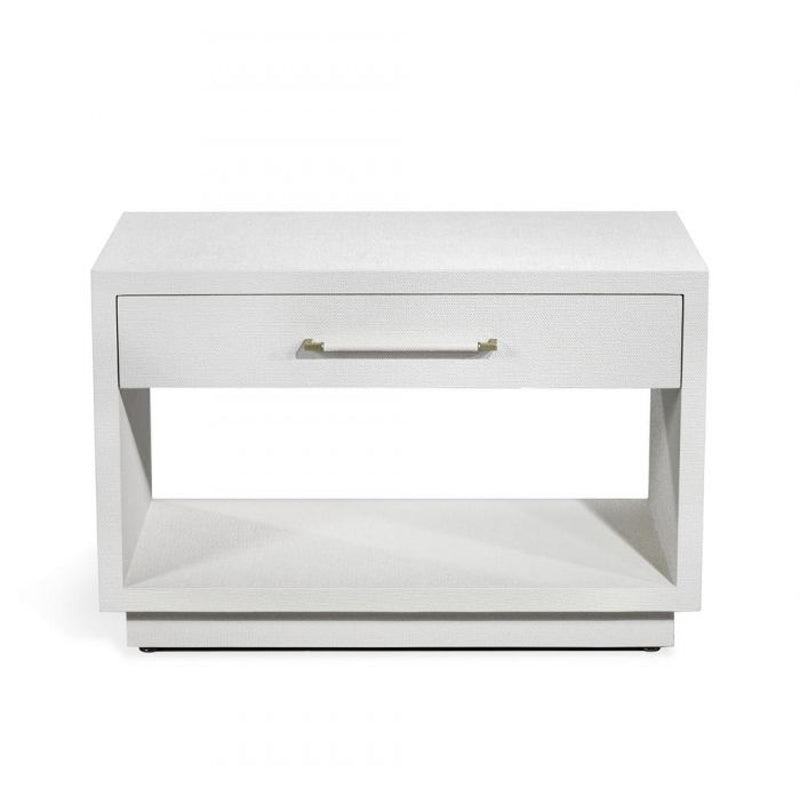 Taylor Low Bedside Chest - White