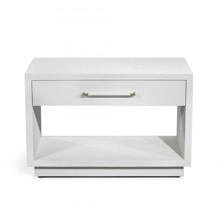 Taylor Low Bedside Chest - White