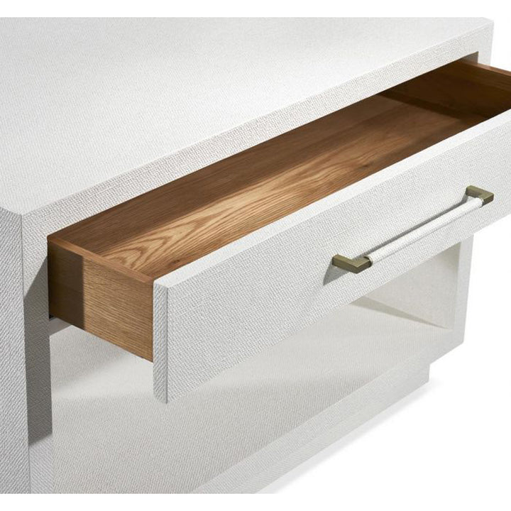 Taylor Low Bedside Chest - White