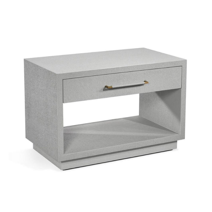 Taylor Low Bedside Chest - Light Grey