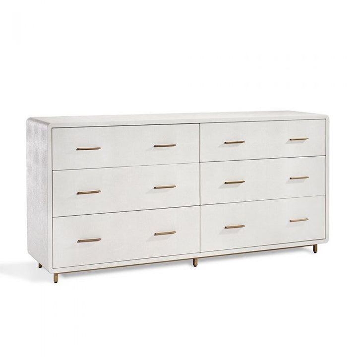 Calypso 6 Drawer Chest - Bone